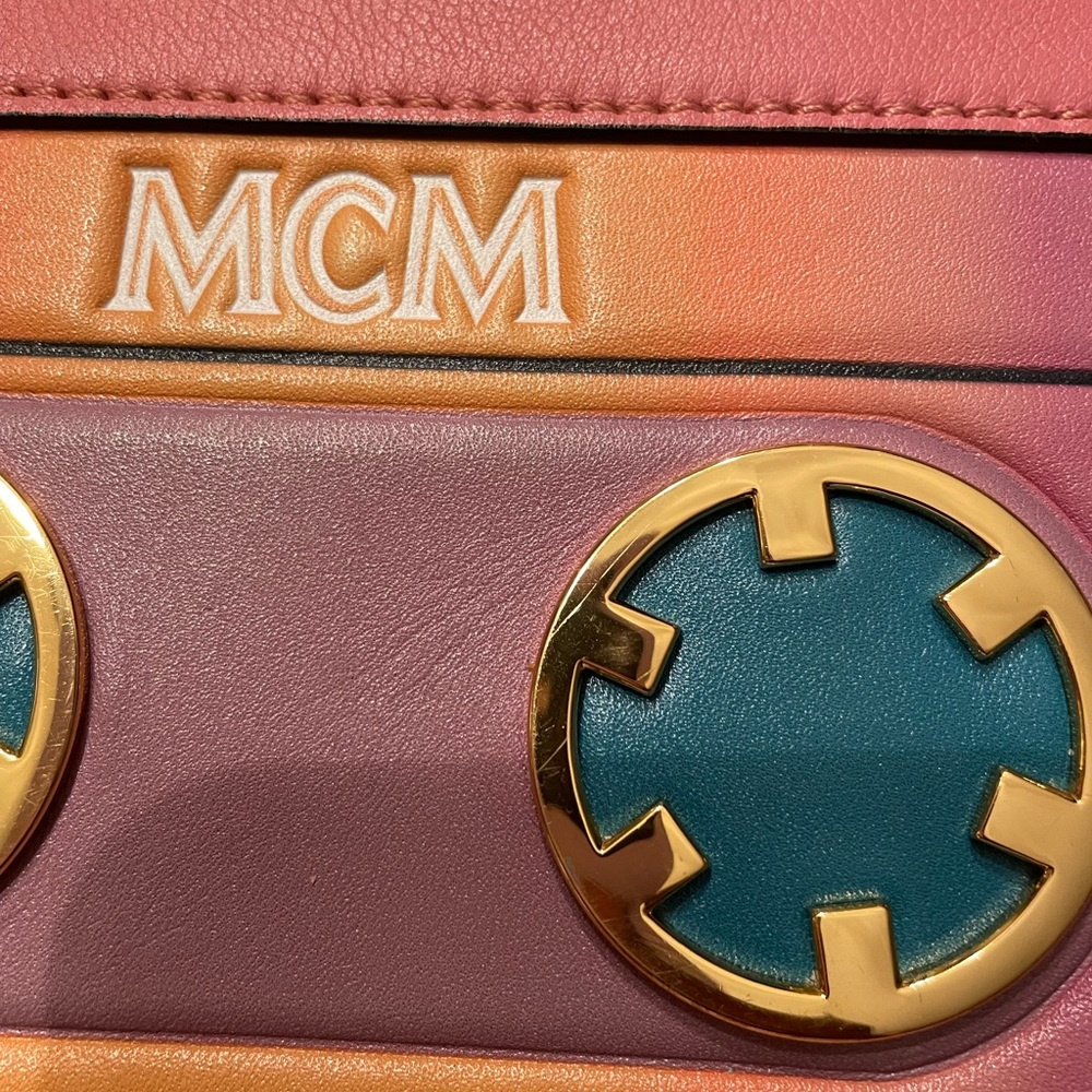 Rare MCM cassette crossbody handbag and cardholder.